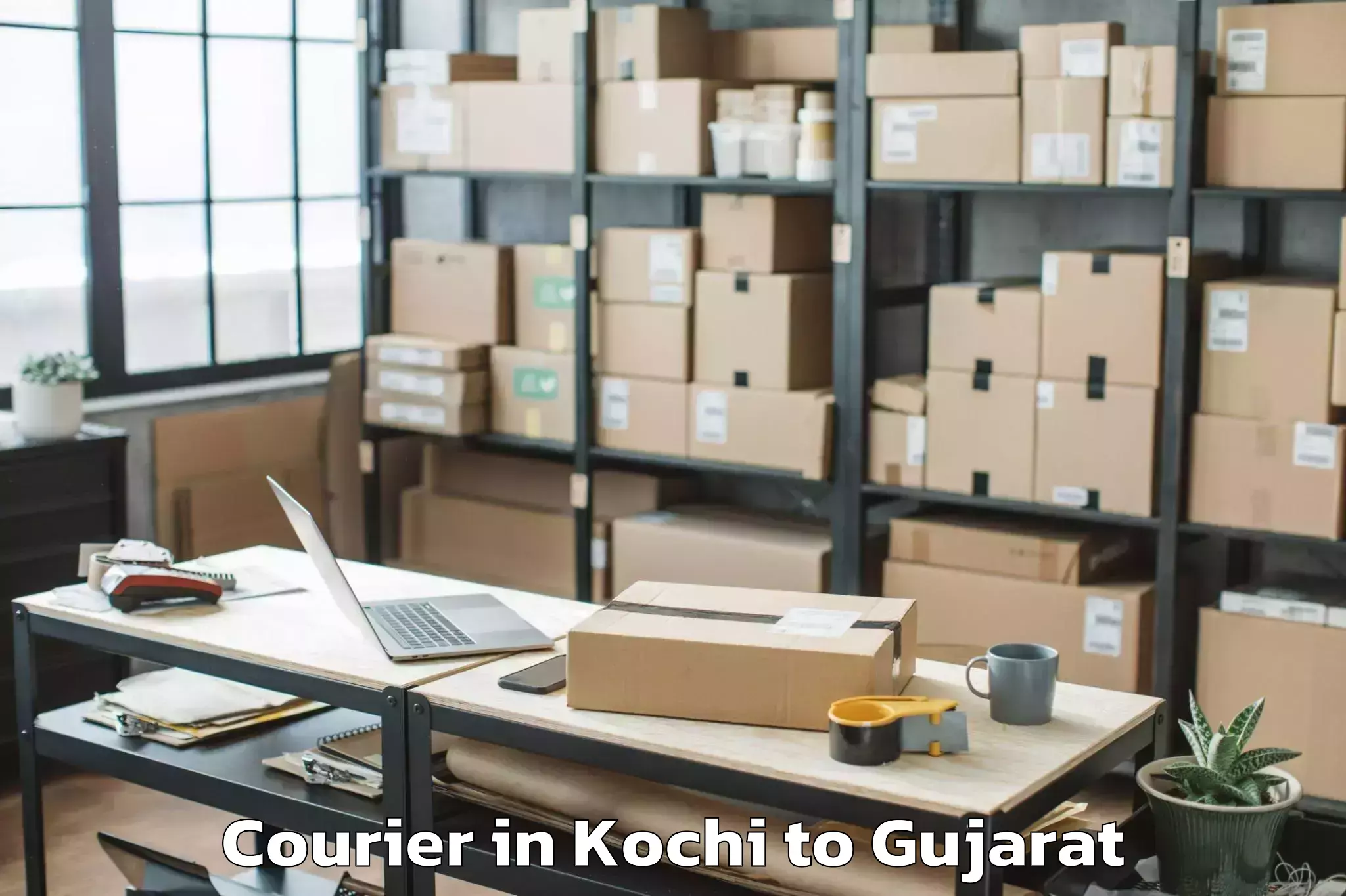 Get Kochi to Madhavkampa Courier